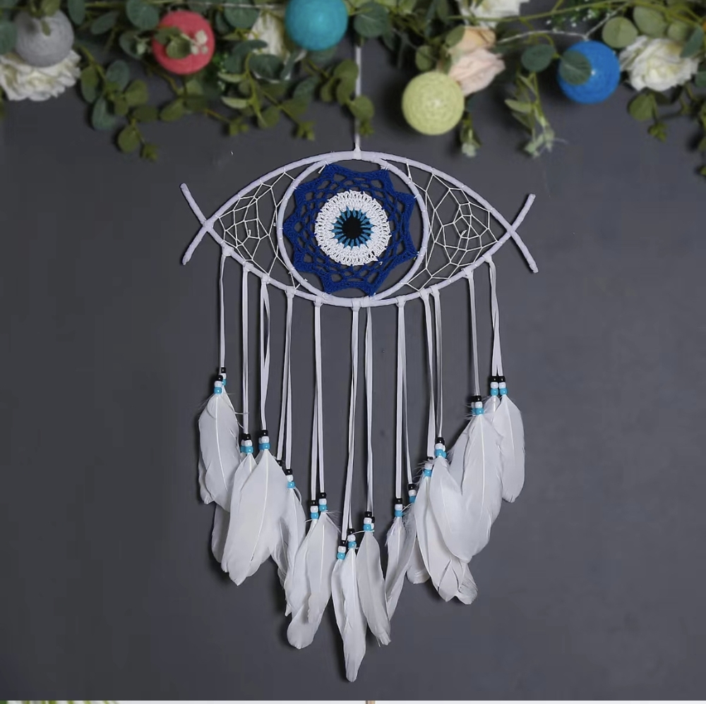 🆕 NIP EVIL EYE HANGING DREAM CATCHER